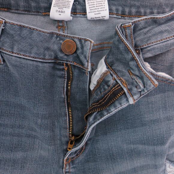 TIME and TRU Ankle Crop Skinny Jeans Size 22 Women Distressed  Blue Plus Casual - Picture 5 of 12